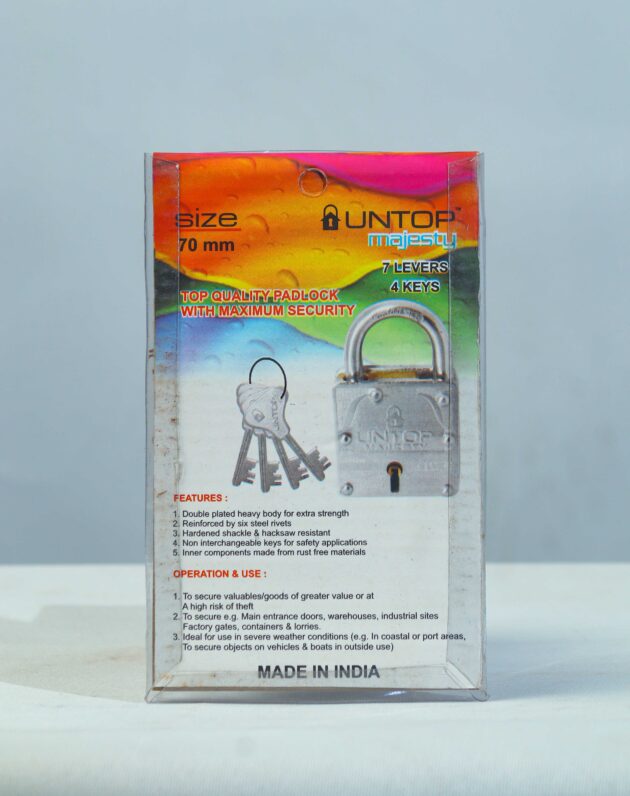 UNTOP 70MM Majesty Padlock - Image 3